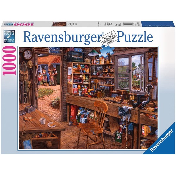 Ravensburger (19790) - "Opas Shed" - 1000 brikker puslespil