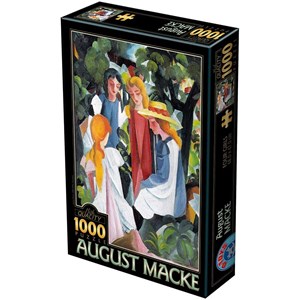 D-Toys (72863-1) - August Macke: "Four Girls" - 1000 brikker puslespil