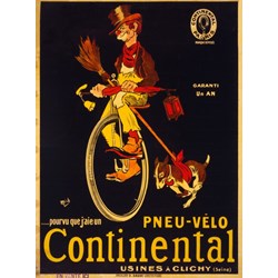 Grafika (00613) - "Poster for Continental tires, 1900" - 2000 brikker puslespil