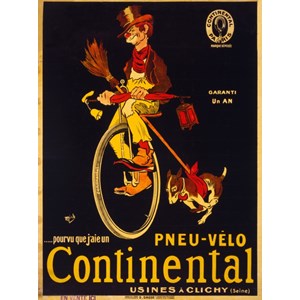 Grafika (00613) - "Poster for Continental tires, 1900" - 2000 brikker puslespil