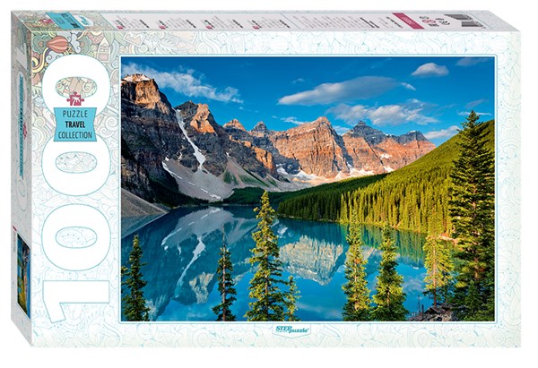 Step Puzzle (79099) - "Moraine Lake, Canada" - 1000 brikker puslespil