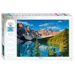 Step Puzzle (79099) - "Moraine Lake, Canada" - 1000 brikker puslespil