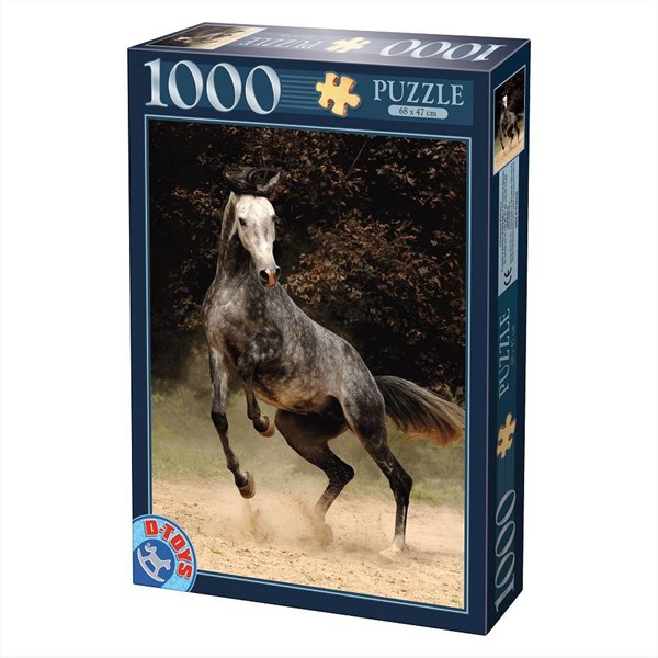 D-Toys (65988-PH02) - "Horses, Spotted Horse" - 1000 brikker puslespil