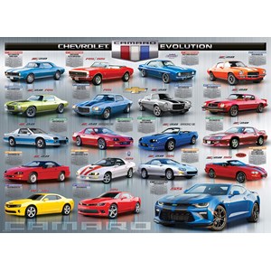 Eurographics (6000-0733) - "Chevrolet The Camaro Evolution" - 1000 brikker puslespil