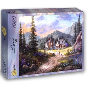 Grafika (02487) - Dennis Lewan: "Hills Of Bavaria" - 1000 brikker puslespil