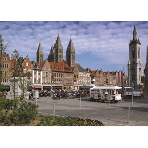 PuzzelMan (412) - "Belgium, Tournai" - 1000 brikker puslespil