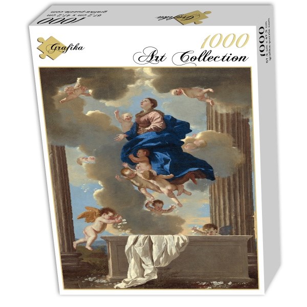 Grafika (01666) - Nicolas Poussin: "The Assumption of the Virgin, 1630/1632" - 1000 brikker puslespil