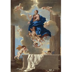 Grafika (01666) - Nicolas Poussin: "The Assumption of the Virgin, 1630/1632" - 1000 brikker puslespil