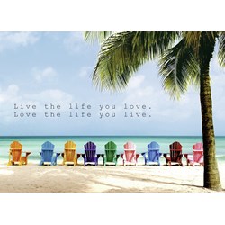 Ravensburger (19635) - "Live the life you love" - 1000 brikker puslespil