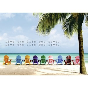 Ravensburger (19635) - "Live the life you love" - 1000 brikker puslespil