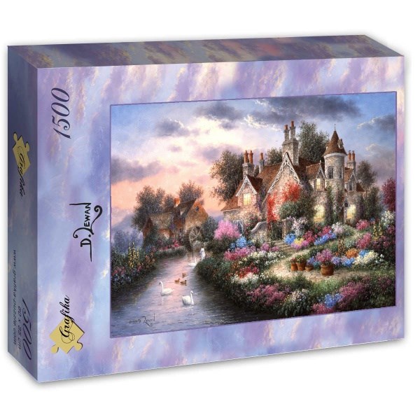 Grafika (T-00507) - Dennis Lewan: "Mill Creek Manor" - 1500 brikker puslespil