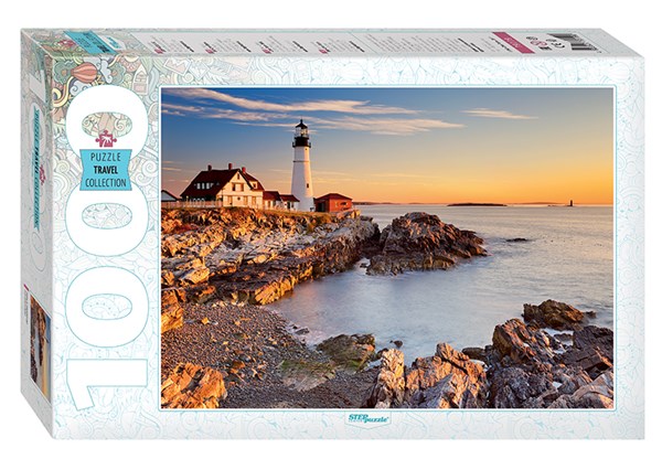 Step Puzzle (79119) - "Lighthouse in Portland" - 1000 brikker puslespil
