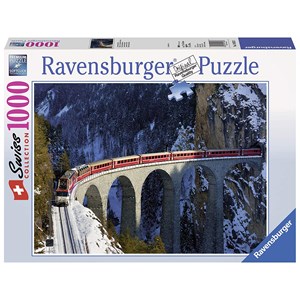Ravensburger (19352) - "Landwasser Viaduct" - 1000 brikker puslespil