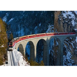 Ravensburger (19352) - "Landwasser Viaduct" - 1000 brikker puslespil