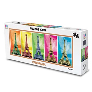 KS Games (11223) - "Pop Art, Eiffel Tower" - 1000 brikker puslespil