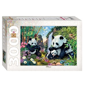 Step Puzzle (85011) - "Pandas" - 3000 brikker puslespil