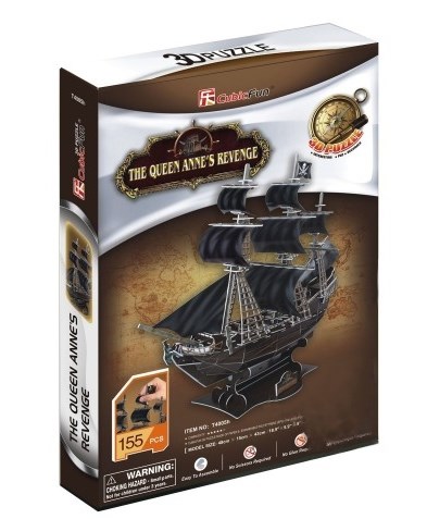 Cubic Fun (T4005H) - "Queen Anne's Revenge" - 155 brikker puslespil