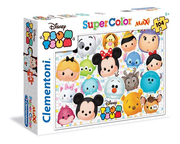 Clementoni (23975) - "Tsum Tsum" - 104 brikker puslespil