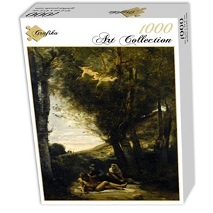 Grafika (01943) - Jean-Baptiste-Camille Corot: "Saint Sebastian Succored by the Holy Women, 1874" - 1000 brikker puslespil
