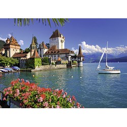 Ravensburger (19139) - "Lake Thun, Bern" - 1000 brikker puslespil