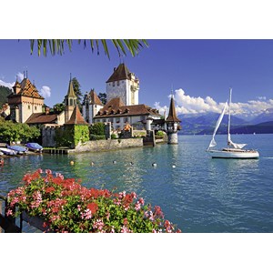 Ravensburger (19139) - "Lake Thun, Bern" - 1000 brikker puslespil