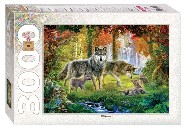 Step Puzzle (85013) - "Wolves" - 3000 brikker puslespil