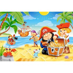 Castorland (B-040148) - "Pirate Treasure" - 40 brikker puslespil