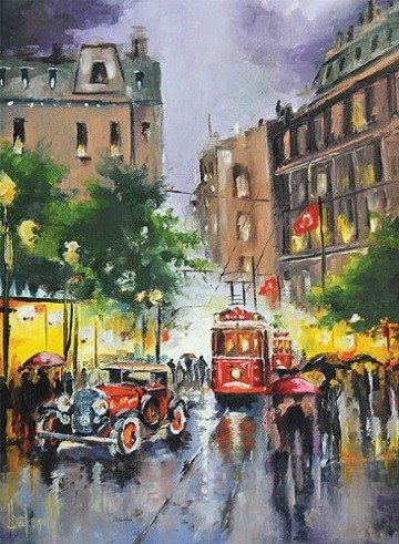 Anatolian (PER3189) - "Istiklal Street Istanbul" - 1000 brikker puslespil