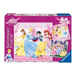 Ravensburger (09277) - "Disney prinsesse" - 49 brikker puslespil