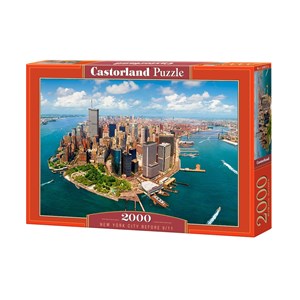 Castorland (C-200573) - "New York City before 9/11" - 2000 brikker puslespil