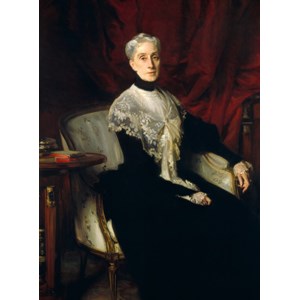 Grafika (02054) - John Singer Sargent: "Ellen Peabody Endicott, 1901" - 2000 brikker puslespil