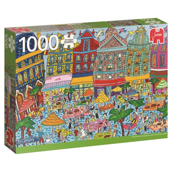 Jumbo (18562) - "Grand Place, Brüssel" - 1000 brikker puslespil