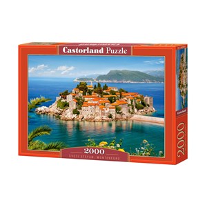 Castorland (C-200580) - "Sveti Stefan, Montenegro" - 2000 brikker puslespil