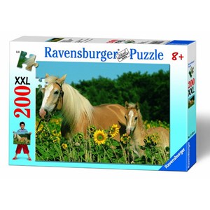 Ravensburger (12628) - "Heste" - 200 brikker puslespil