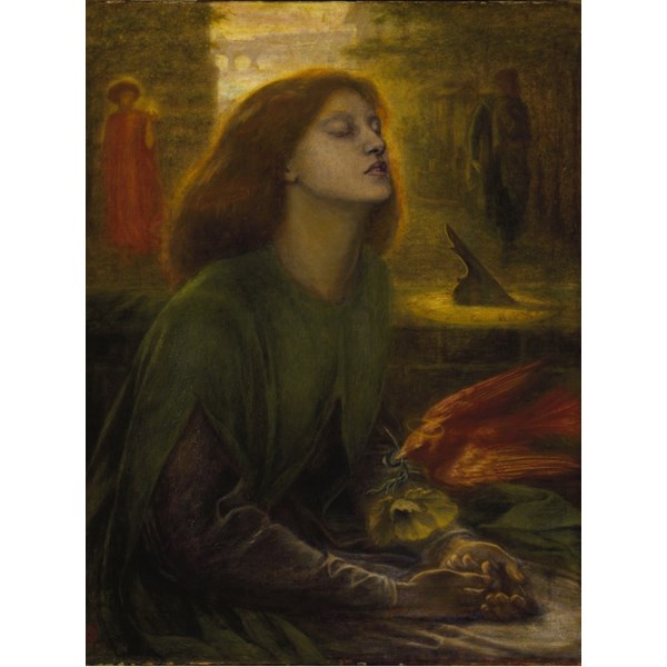 Grafika (00225) - Dante Gabriel Rossetti: "Beata Beatrix, 1872" - 2000 brikker puslespil