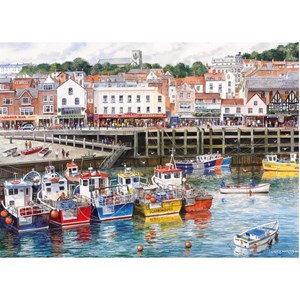 Gibsons (G6090) - Terry Harrison: "Scarborough Fishing Harbour" - 1000 brikker puslespil