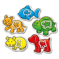 Educa (14864) - "Domestic Animals" - 2 3 4 brikker puslespil