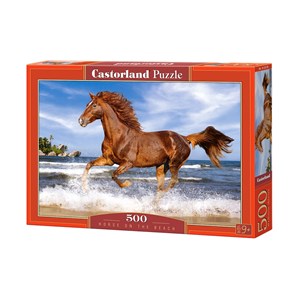 Castorland (B-52578) - "Horse on the Beach" - 500 brikker puslespil