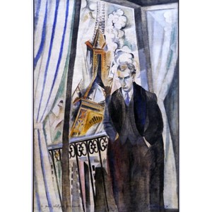 Grafika (00316) - Robert Delaunay: "Le Poète Philippe Soupault, 1922" - 1000 brikker puslespil