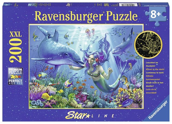 Ravensburger (13678) - "Luminous Underwater Paradise" - 200 brikker puslespil