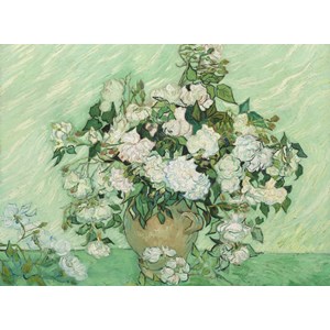 Grafika (01522) - Vincent van Gogh: "Roses, 1890" - 2000 brikker puslespil