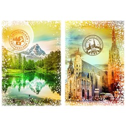 Grafika (T-00235) - "Austria and Switzerland" - 1000 brikker puslespil