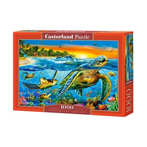 Castorland (C-103652) - "Underwater Turtles" - 1000 brikker puslespil