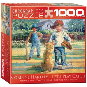 Eurographics (8000-0452) - Corinne Hartley: "Let's Play Catch" - 1000 brikker puslespil