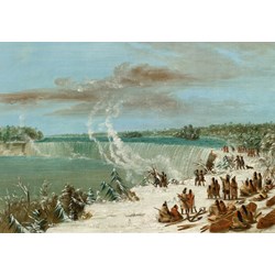 Grafika Kids (01504) - George Catlin: "Portage Around the Falls of Niagara at Table Rock, 1847-1848" - 100 brikker puslespil