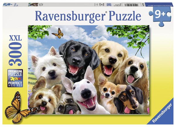 Ravensburger (13228) - Howard Robinson: "Delighted Dogs" - 300 brikker puslespil