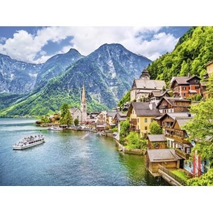 Ravensburger (13687) - "Hallstatt, Austria" - 500 brikker puslespil
