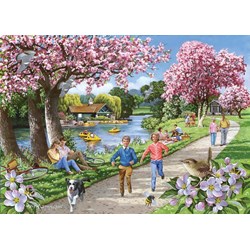 The House of Puzzles (4326) - "Apple Blossom Time" - 500 brikker puslespil