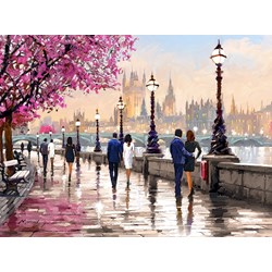 Castorland (C-200566) - Richard Macneil: "Along the River" - 2000 brikker puslespil