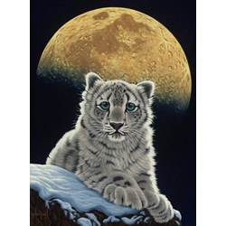 Grafika (02409) - Schim Schimmel, William Schimmel: "Moon Leopard" - 2000 brikker puslespil
